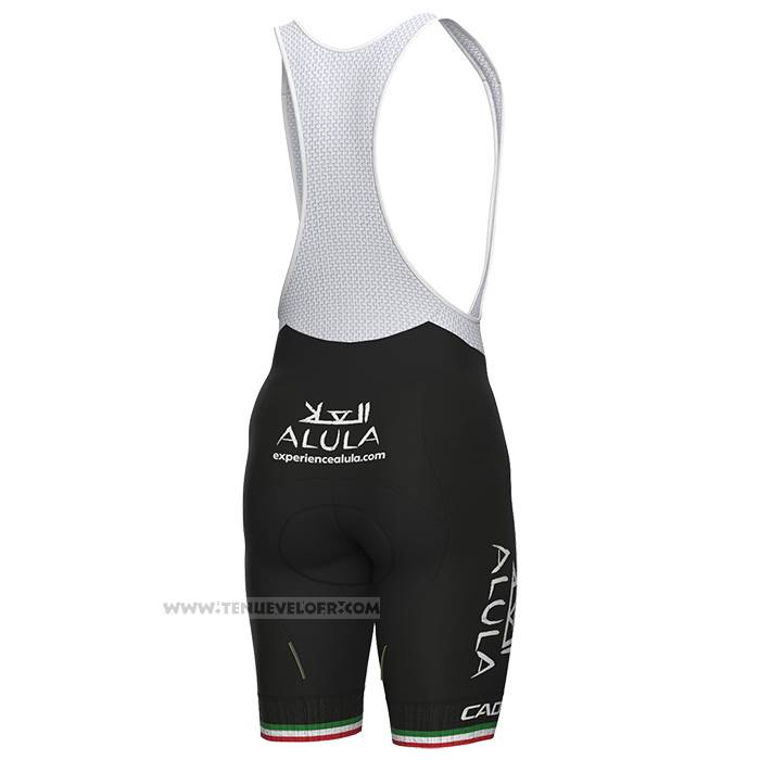 2023 Maillot Cyclisme Jayco Alulaitaliechampion Vert Blanc Rouge Manches Courtes et Cuissard